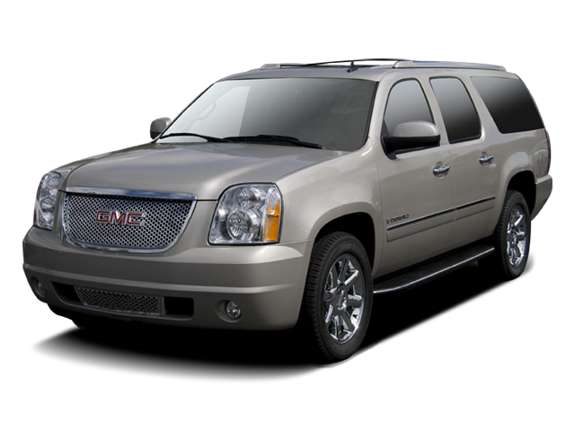 2009 GMC Yukon XL Denali in Summit White — front three-quarter view