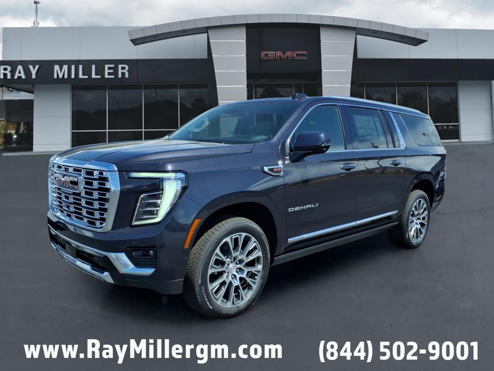 2026 GMC Yukon XL Denali in Titanium Rush Metallic — front three-quarter view