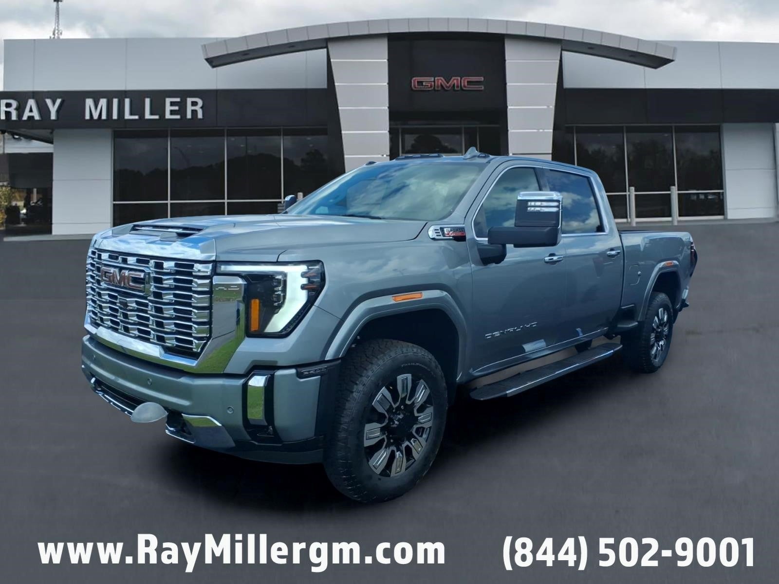 2026 GMC Sierra 2500 HD Denali in Sterling Metallic — front three-quarter view