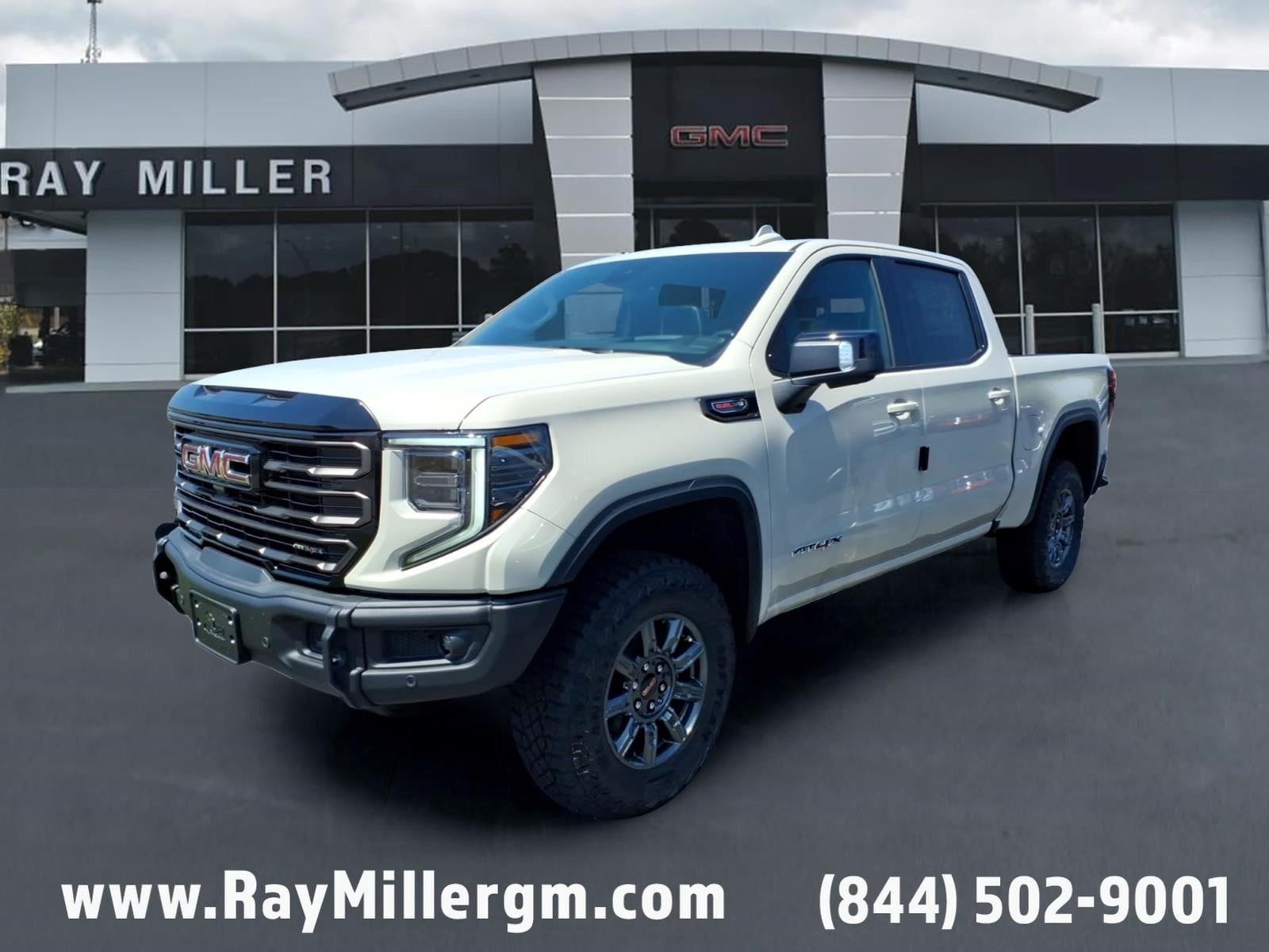 2026 GMC Sierra 1500 AT4X in Coastal Dune — front three-quarter view